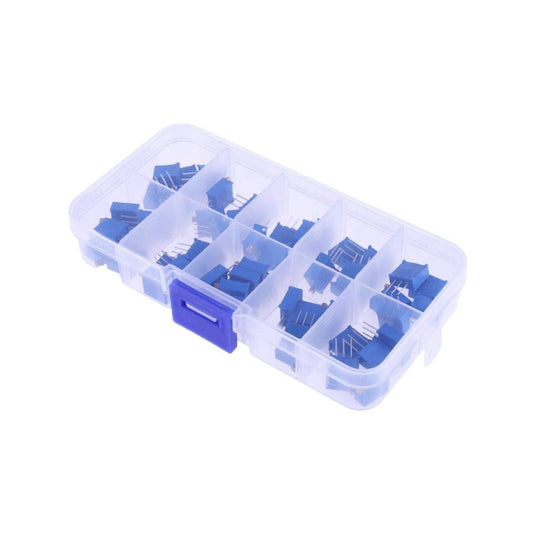 3296W 1K-1M Multi-Turn Trimmer Potentiometer Variable Resistor DIY Kits Variable Resistor Assortment Kit- RS937 - REES52