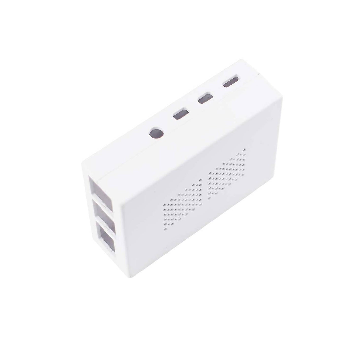 Raspberry Pi 4 ABS Case Raspberry Pi 4 Model B ABS Case Firm dust Resistance with Dual Fan 1GB 2GB 4GB 8GB (White) - RS2662