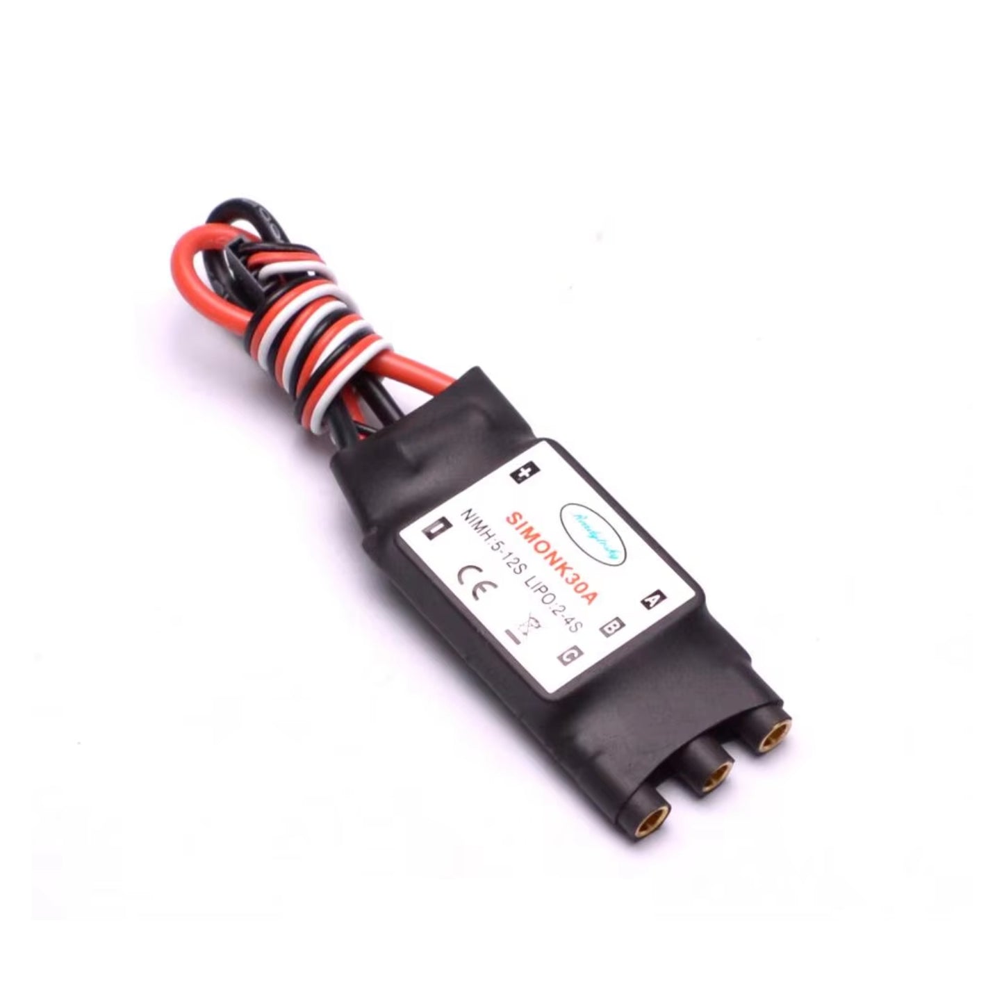 Readytosky Simonk 30A ESC 5V 2A BEC 30A Electronic Speed Controller High-Performance 30A ESC With 3.5mm Banana Connector For RC Models - RS8305