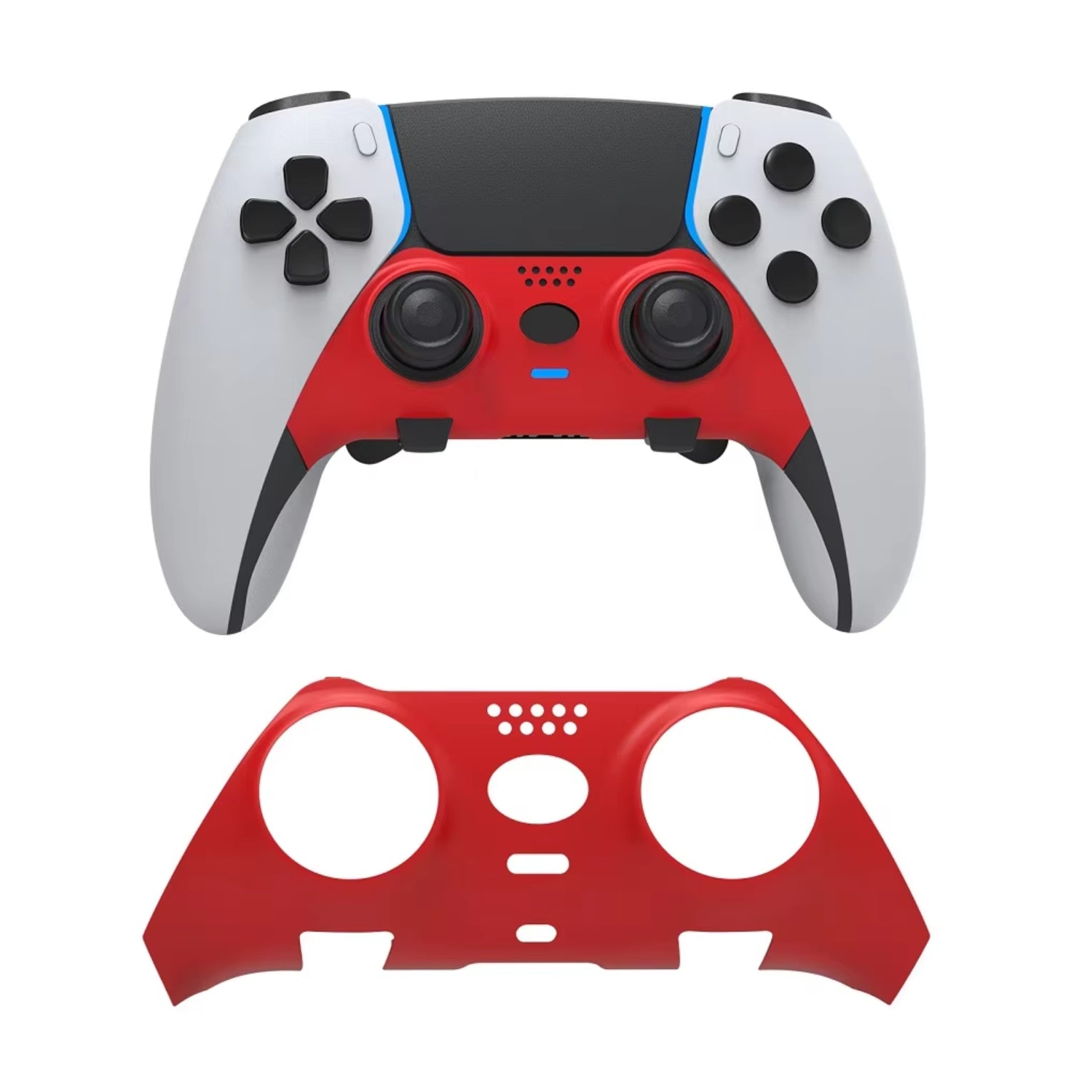 Red DualSense Edge custom shell