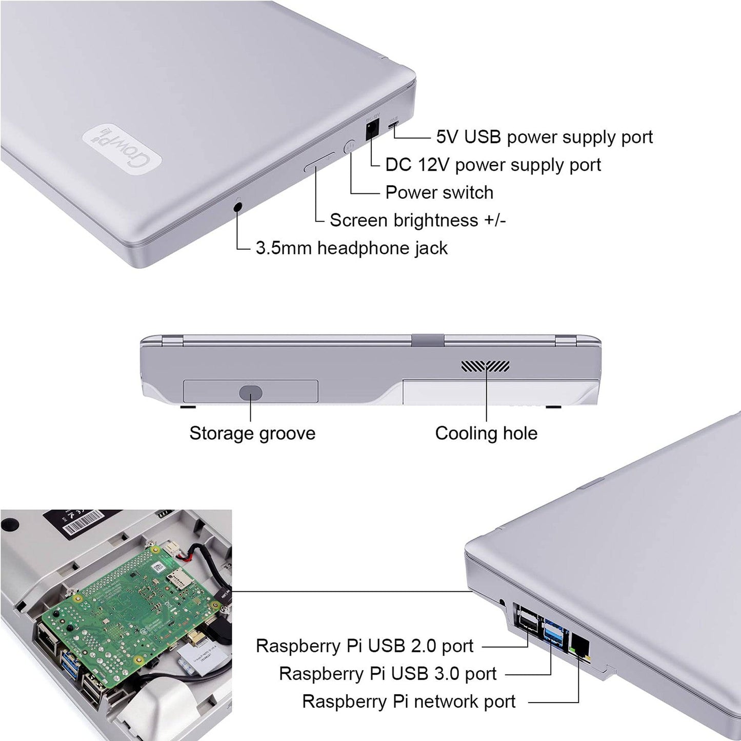 CrowPi2 - All in One Raspberry Pi Laptop & STEM Learning