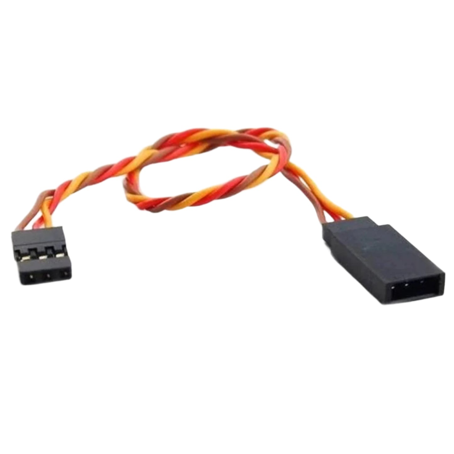 30cm Twisted 22AWG JR Servo Extension Cable with Hook - SafeConnect (JR Compatible)