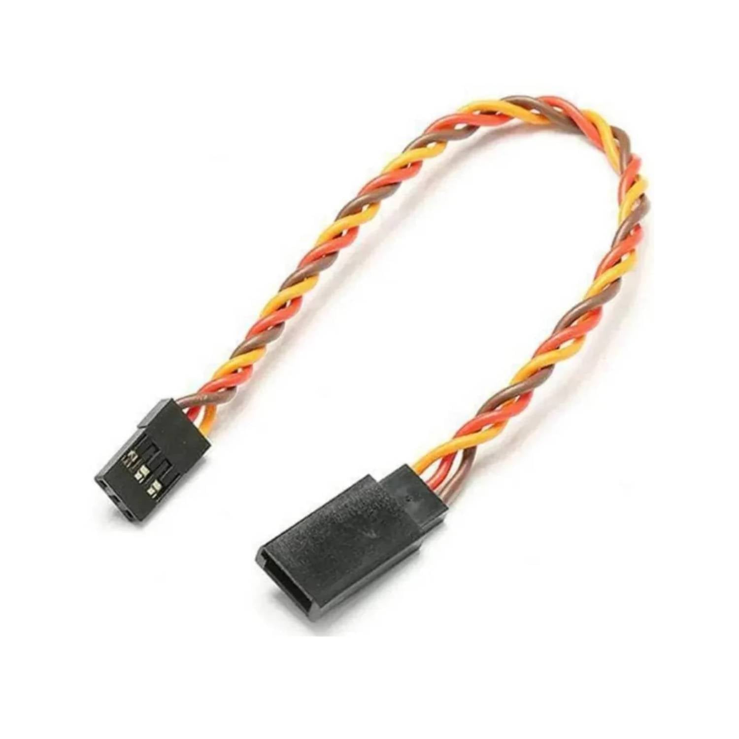 SafeConnect 30cm Twisted 22AWG JR Servo Extension with Hook (JR Compatible)