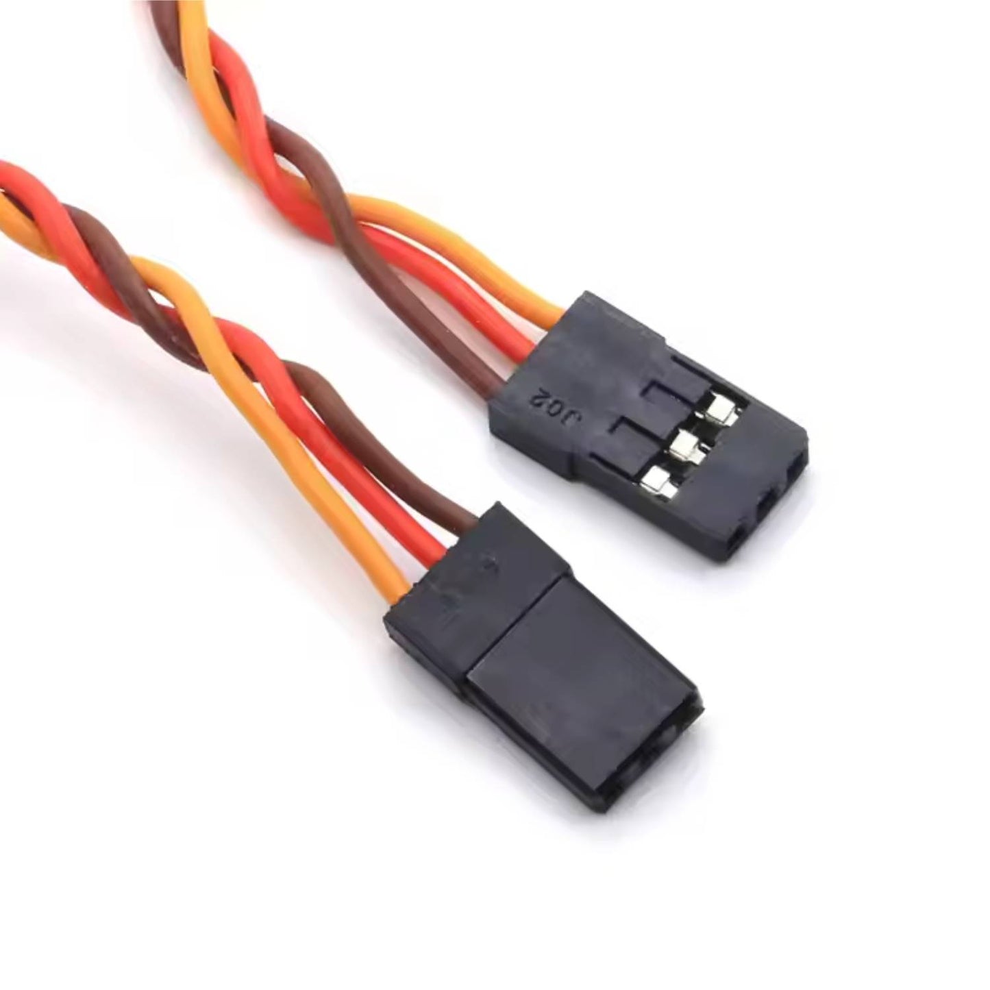 JR Compatible 30cm Twisted 22AWG Servo Extension Cable with Hook - SafeConnect