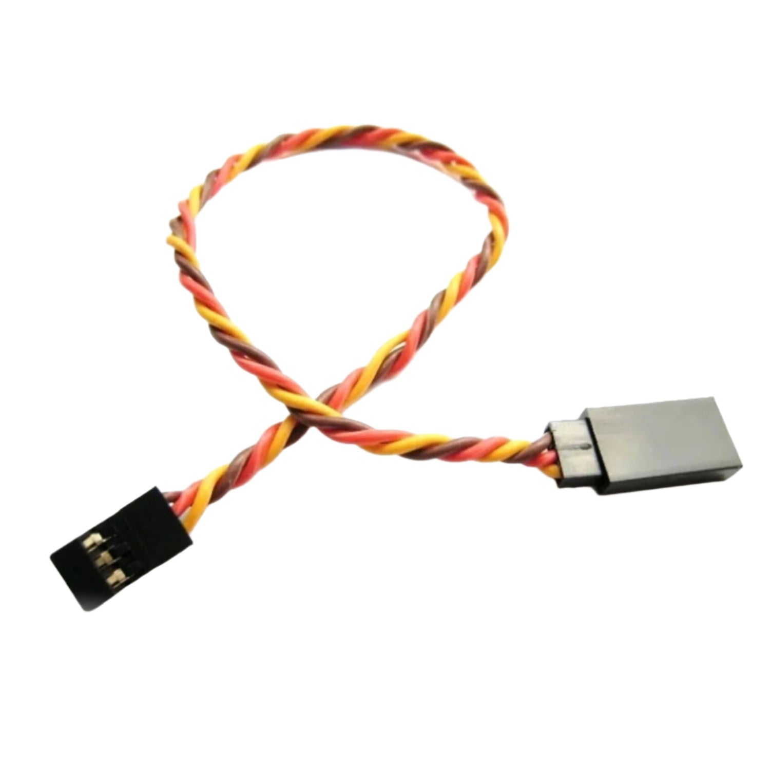 SafeConnect 30cm Twisted 22AWG JR Compatible Servo Extension Cable with Hook