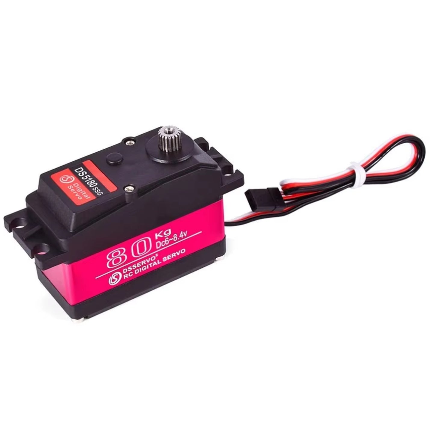 DSServo DS5180 80KG Waterproof Servo High Torque Metal Gear Digital Servo With 180° 270° (Optional) Degree Rotation 18T Digital Servo For Redcat HPI 1/5 RC Car Robot