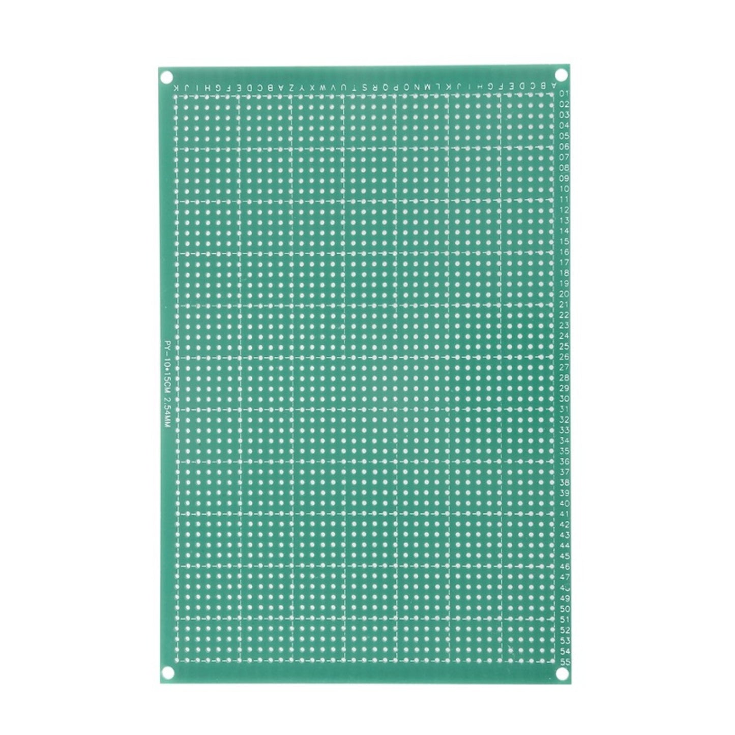 Single-Sided 2.54mm Hole Pitch FR-4 PCB Tinned BoardSingle-Sided 10x15cm Universal PCB Prototype Board Single-Sided 2.54mm Hole Pitch FR-4 PCB Tinned Board Ideal For Electronics Projects - RS6904