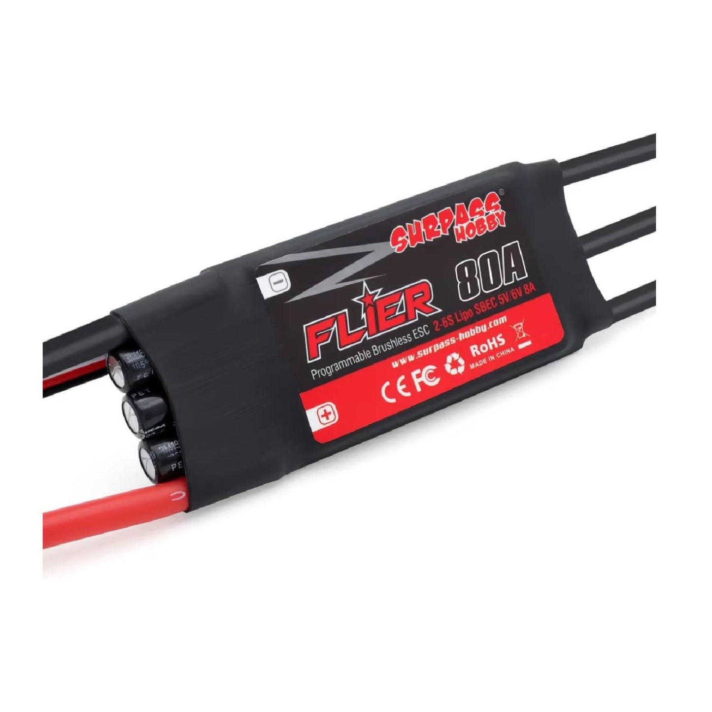 Surpass Hobby C4240/C4250/C4260 V2 2-6S Brushless Outrunner Motor Combo With 60/80A ESC For RC Aircraft & Multicopters