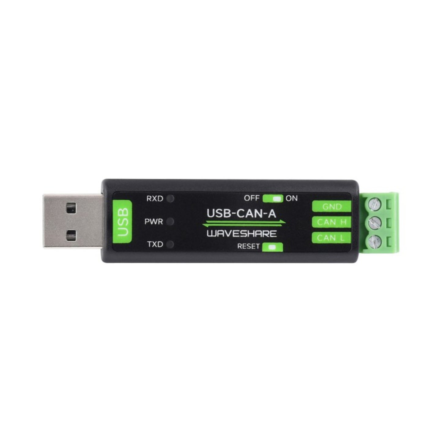 Waveshare USB To CAN Adapter Model A STM32 CAN Adapter Multi-System Compatible USB To CAN Adapter CAN Baud Rate 5kbps~1Mbps Is Configurable, Support Windows XP/7/8/10/11 and Linux Systems - RS8324