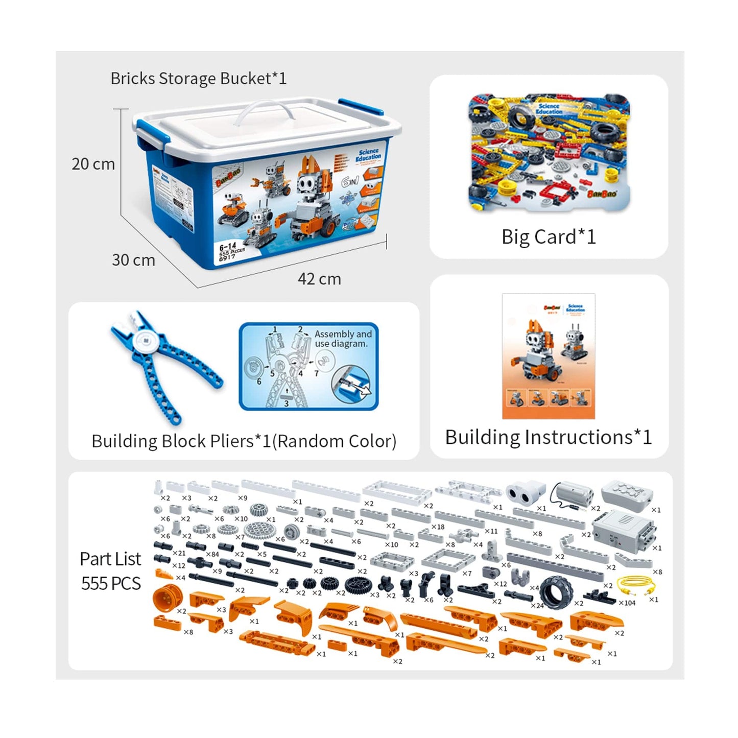 6 in 1 Ultrasonic Wave Obstacle Avoidance Robot