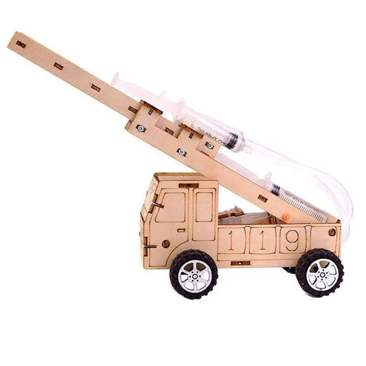 DIY Fire Truck STEM Kit Hydraulic Ladder Fire Truck