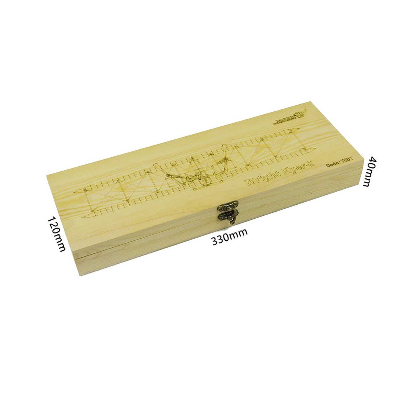 Dancing Wings Hobby 3D Wood Jigsaw Puzzle Wood DIY Kit - Wright Brothers Flyer-1 Building Craft Fine Wood Furnishing Need to Build, Wooden or Paper Package (VC01) - REES52