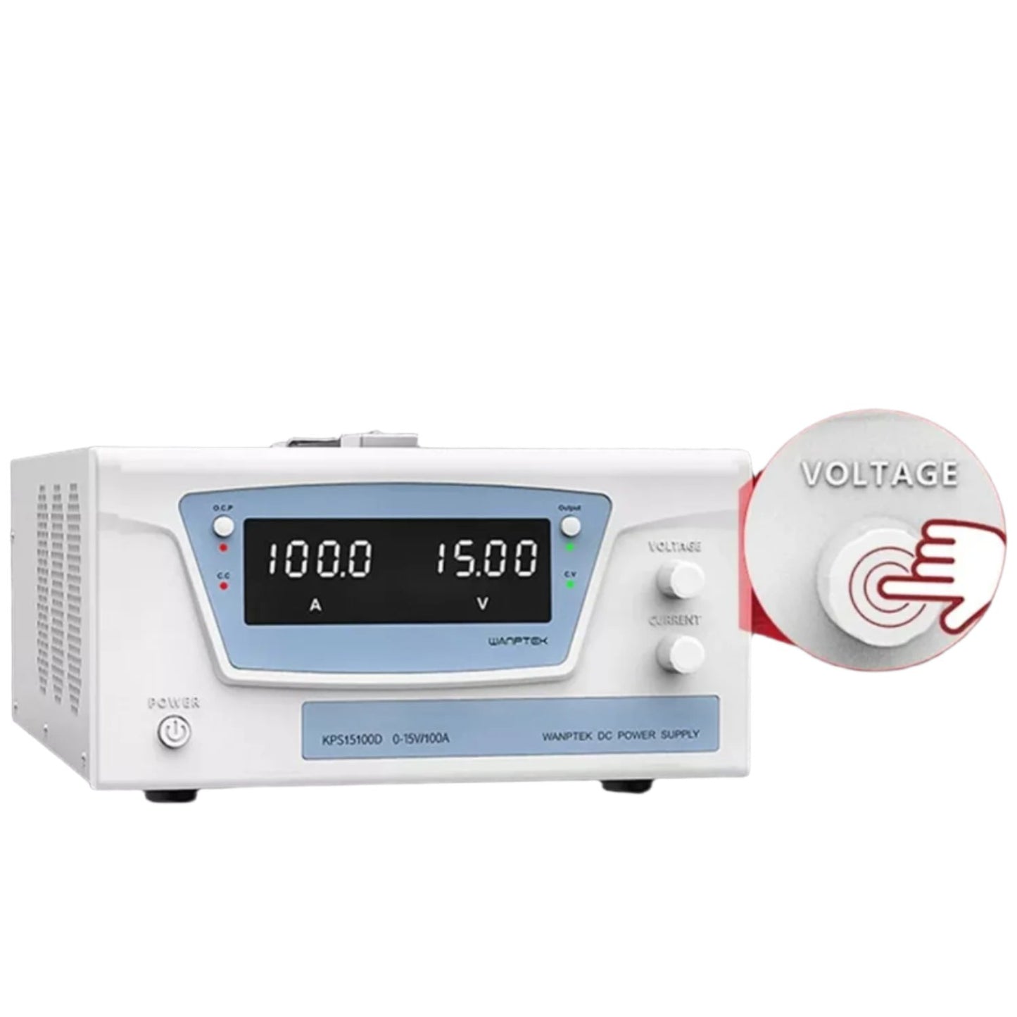 Wanptek KPS15010D Power Supply 1.5KW LED Digital Lab Bench Power Supply Wanptek 150V/10A DC Regulated Switching Power Supply For Medical Advice Or Diagnosis Applications - RS6522