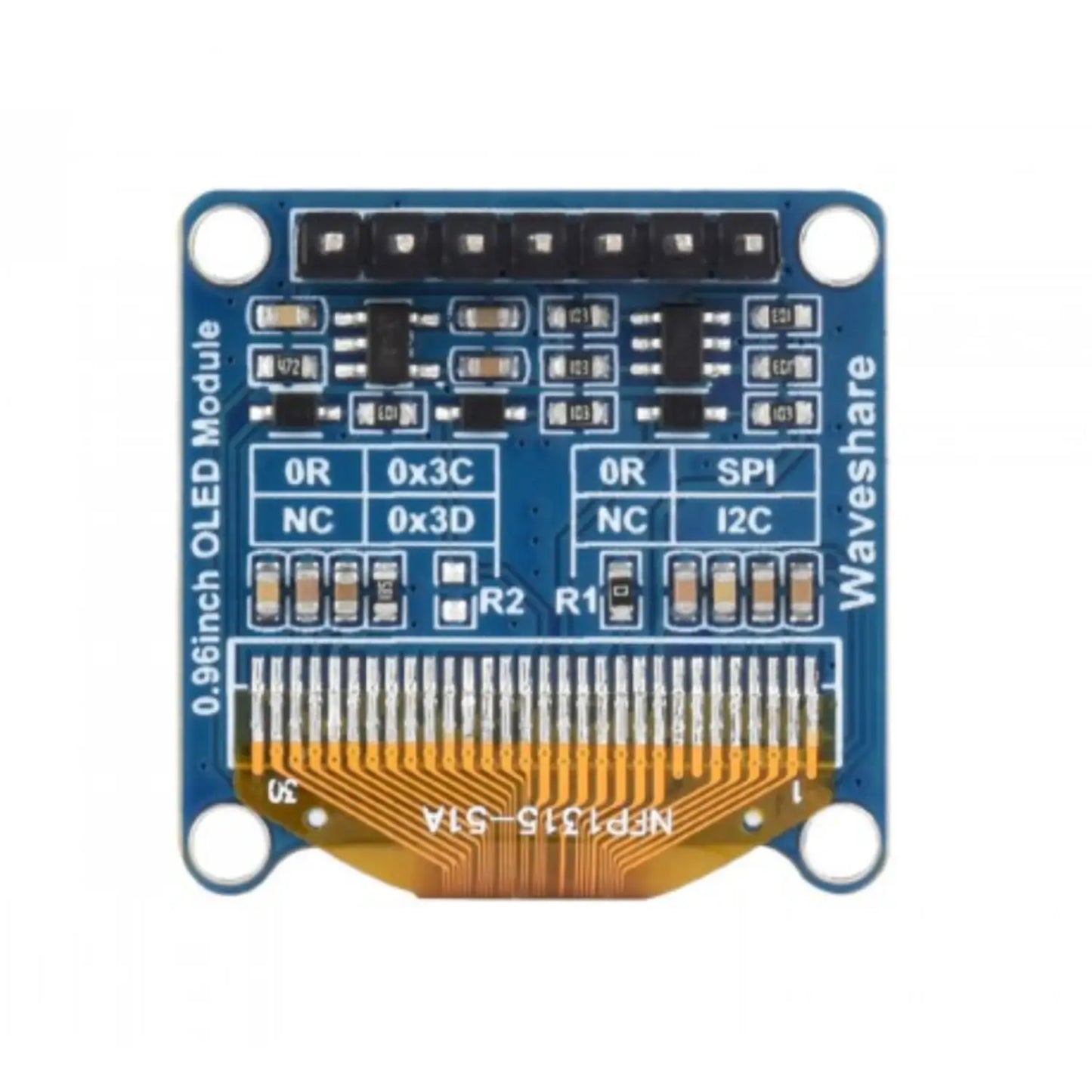 Waveshare OLED display SPI I2C