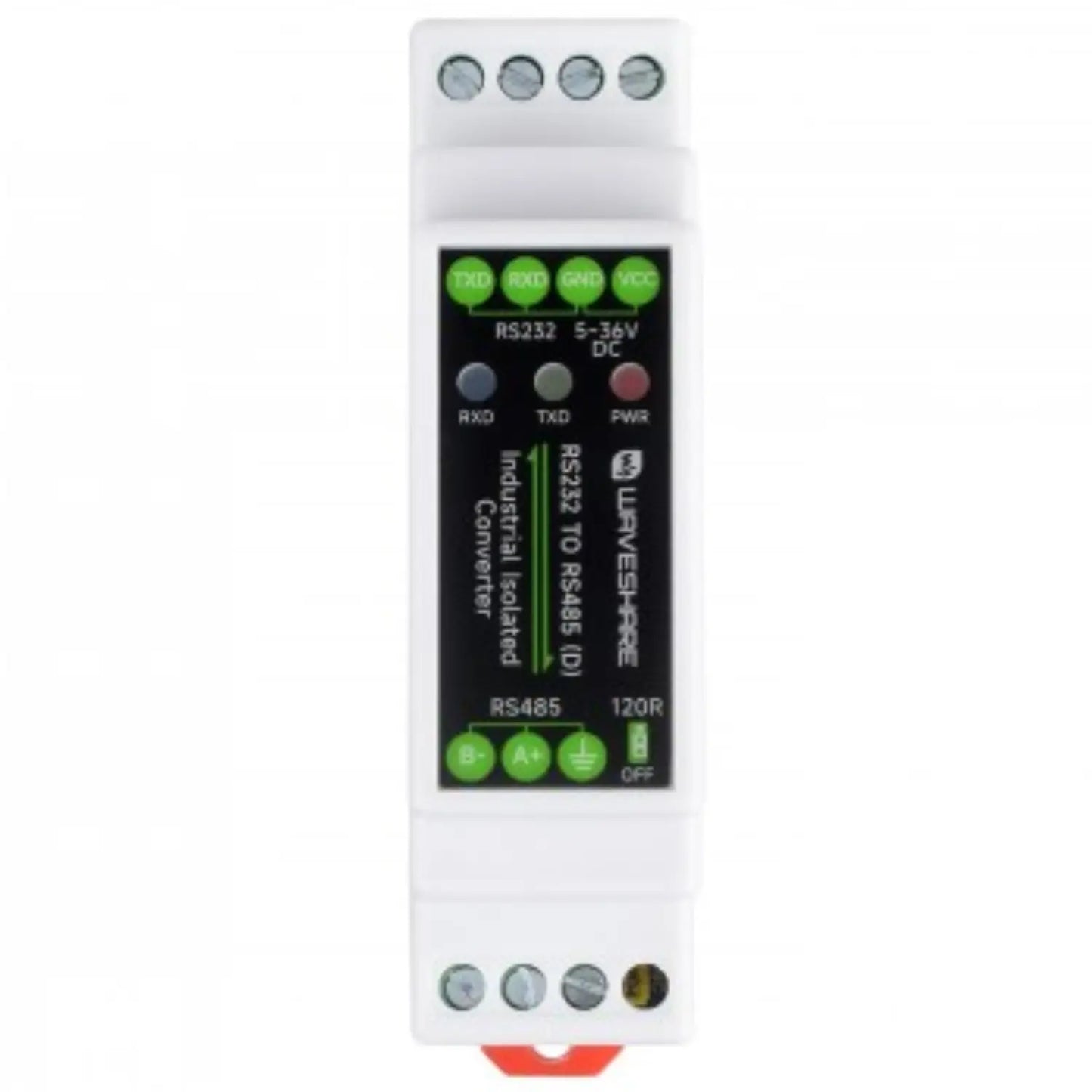 Waveshare rail-mount serial converter