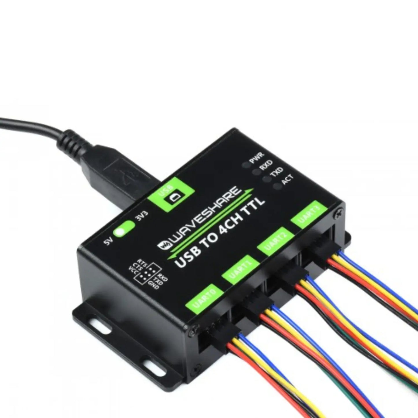 Waveshare 4-channel TTL serial adapter with protection