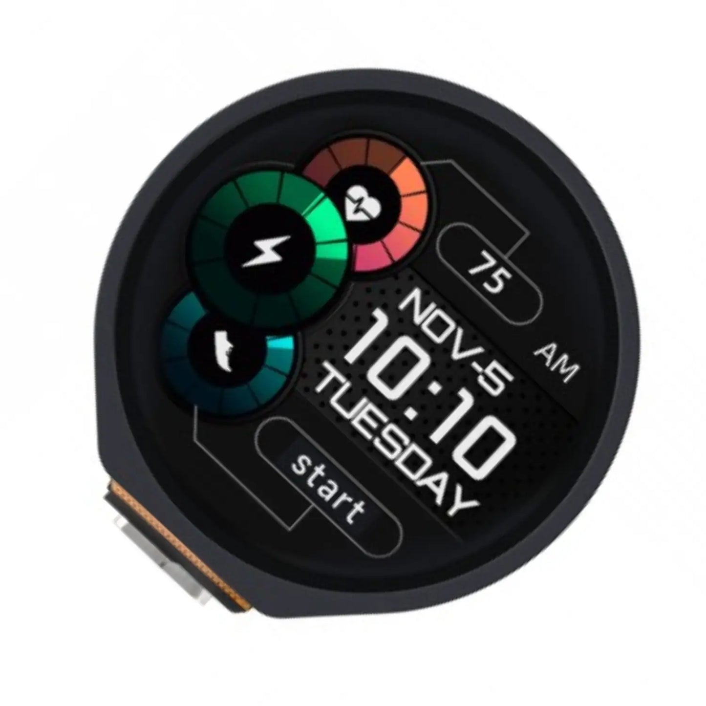 Waveshare RP2040 board with round touch LCD