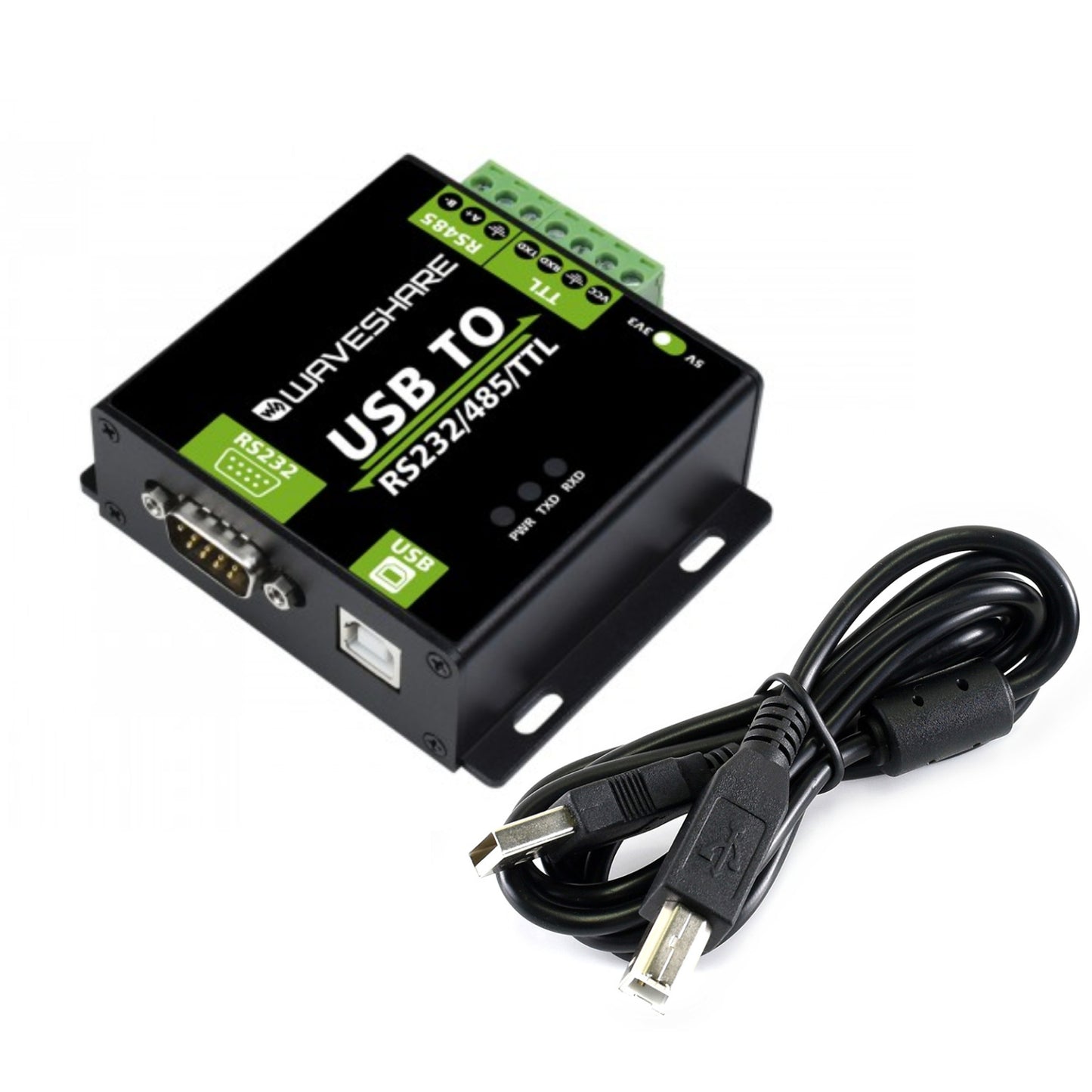 Waveshare FT232RL USB To RS232/RS485/TTL Converter Industrial-Grade USB To RS232/RS485/TTL Converter FT232RL With 2m USB Cable USB-to-Serial Converter Power Up Your Industrial Projects With USB-to-Serial Conversion - RS3059