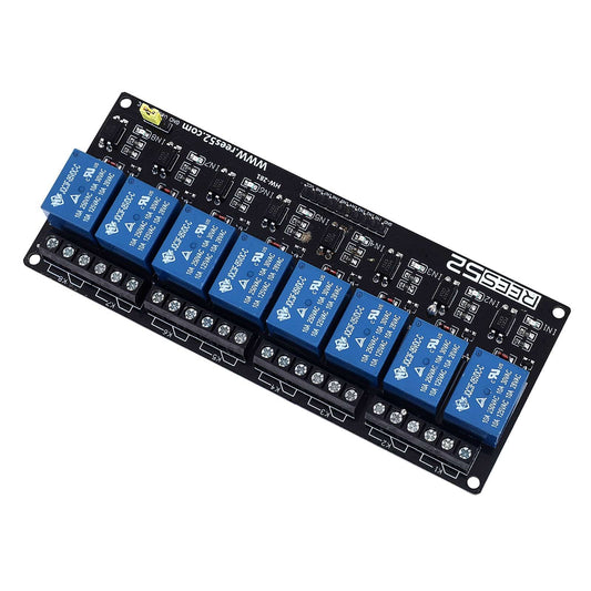 REES52 5V 8 Channel Relay Module with Optocoupler