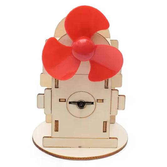 Wood Flame Induction Fan STEM Kit DIY Flame-Powered Fan Toy Self-Assembly Wood Flame Induction Fan Science Kit For Kids - RS6410