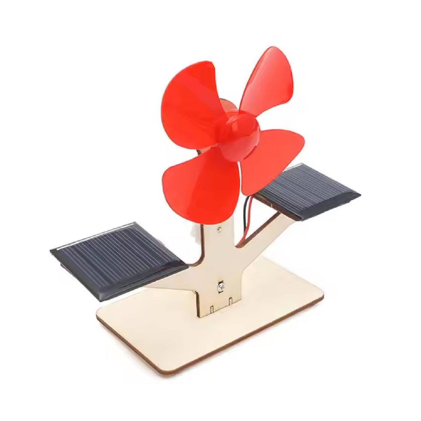 Wooden Solar Powered Mini Fan STEM Kit DIY Solar-Powered Mini Fan Kit DIY Solar Fan Kit For Science Education Hands-On Solar Power Learning Kit Build Your Own Solar Powered Fan - RS6288