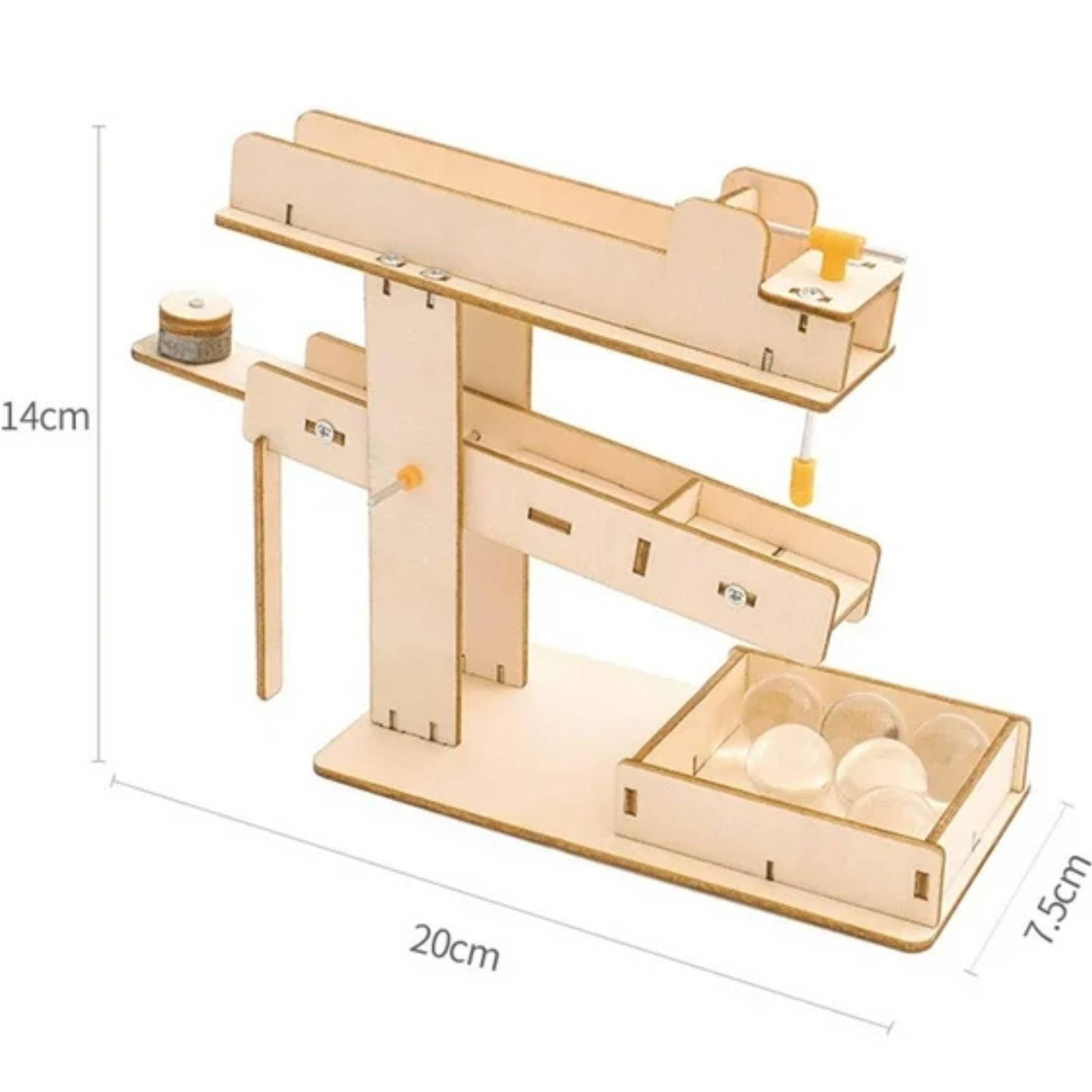 Wooden Orbital Ball Seesaw STEM Kit DIY Ball Seesaw STEM Kit Orbital Ball Seesaw Kit Stem Toy Build Your Orbital Ball Seesaw Develop Engineering & Creativity - RS6249