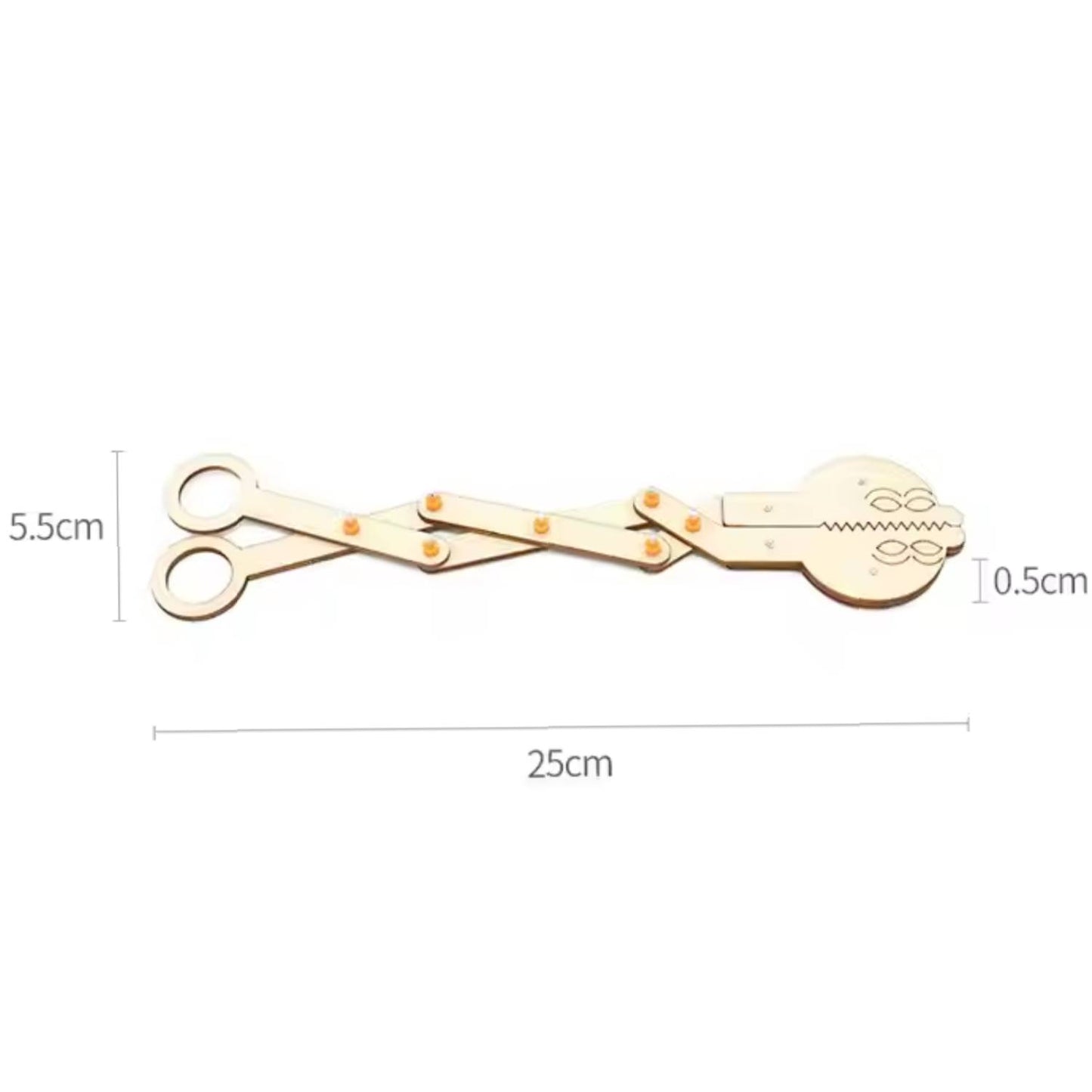 3D Wooden Robotic Scissors DIY Robotic Scissors Puzzle STEM Kit DIY Wooden Robotic Scissors 3D Puzzle For Kids - RS6268