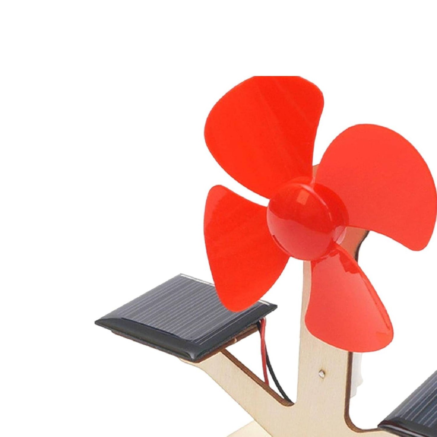 Wooden Solar Powered Mini Fan STEM Kit DIY Solar-Powered Mini Fan Kit DIY Solar Fan Kit For Science Education Hands-On Solar Power Learning Kit Build Your Own Solar Powered Fan - RS6288