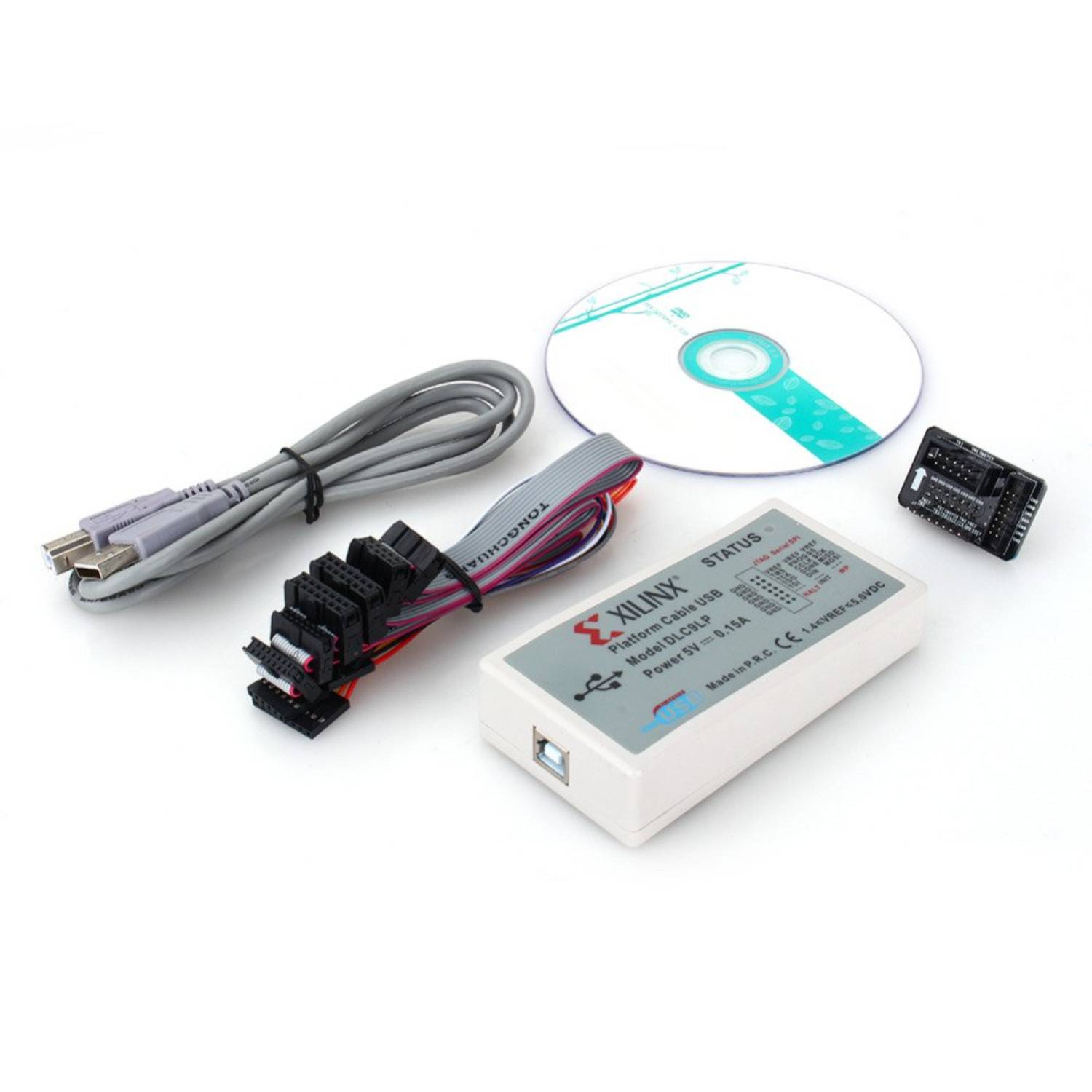 Waveshare XILINX Platformkabel USB – JTAG Programmer – Voor Alle Xilinx FPGA/CPLD/PROM – Incl. Kabels & Adapter – Ondersteunt ISE & Vivado