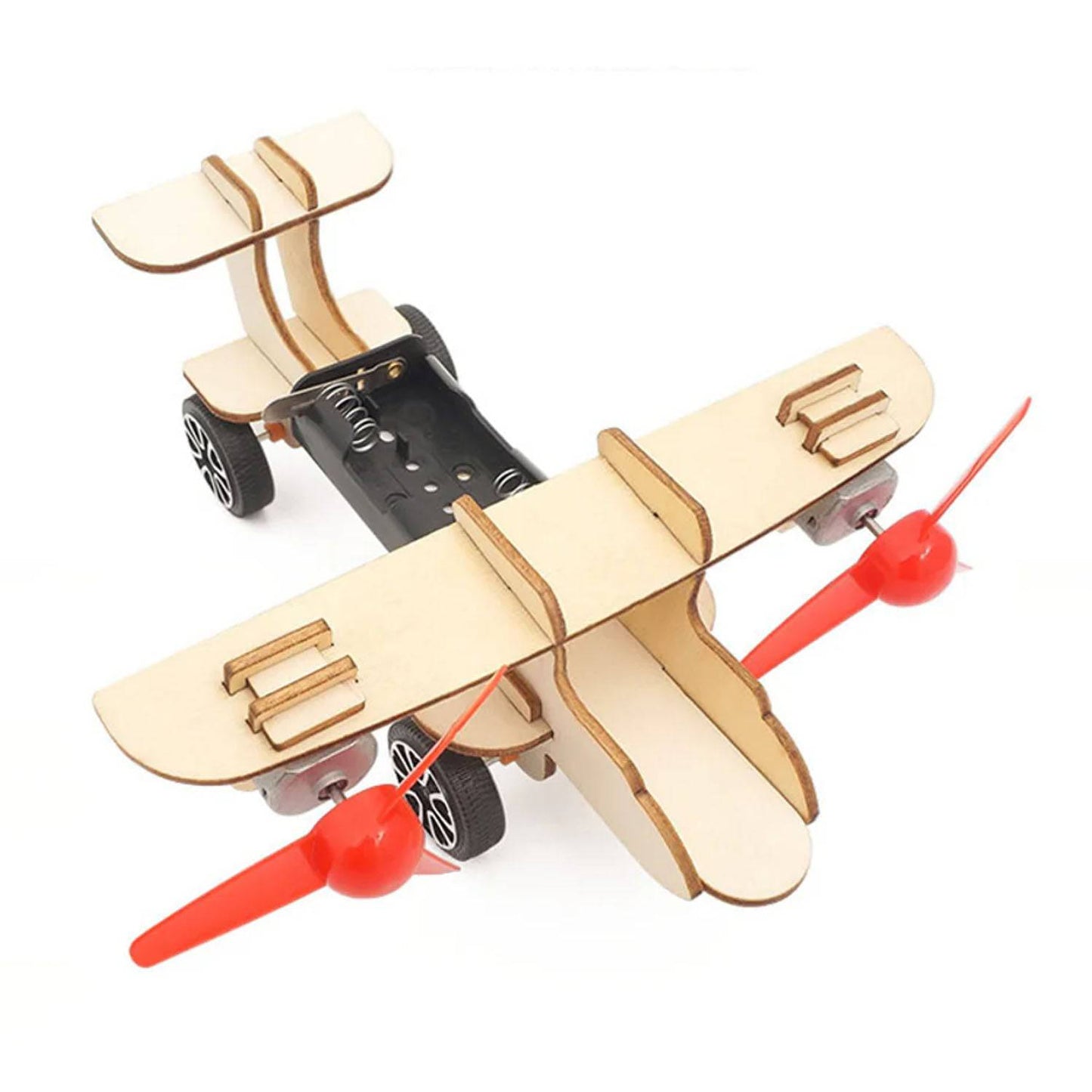 DIY Twin-Engine Aircraft STEM Kit Taxiing Aircraft