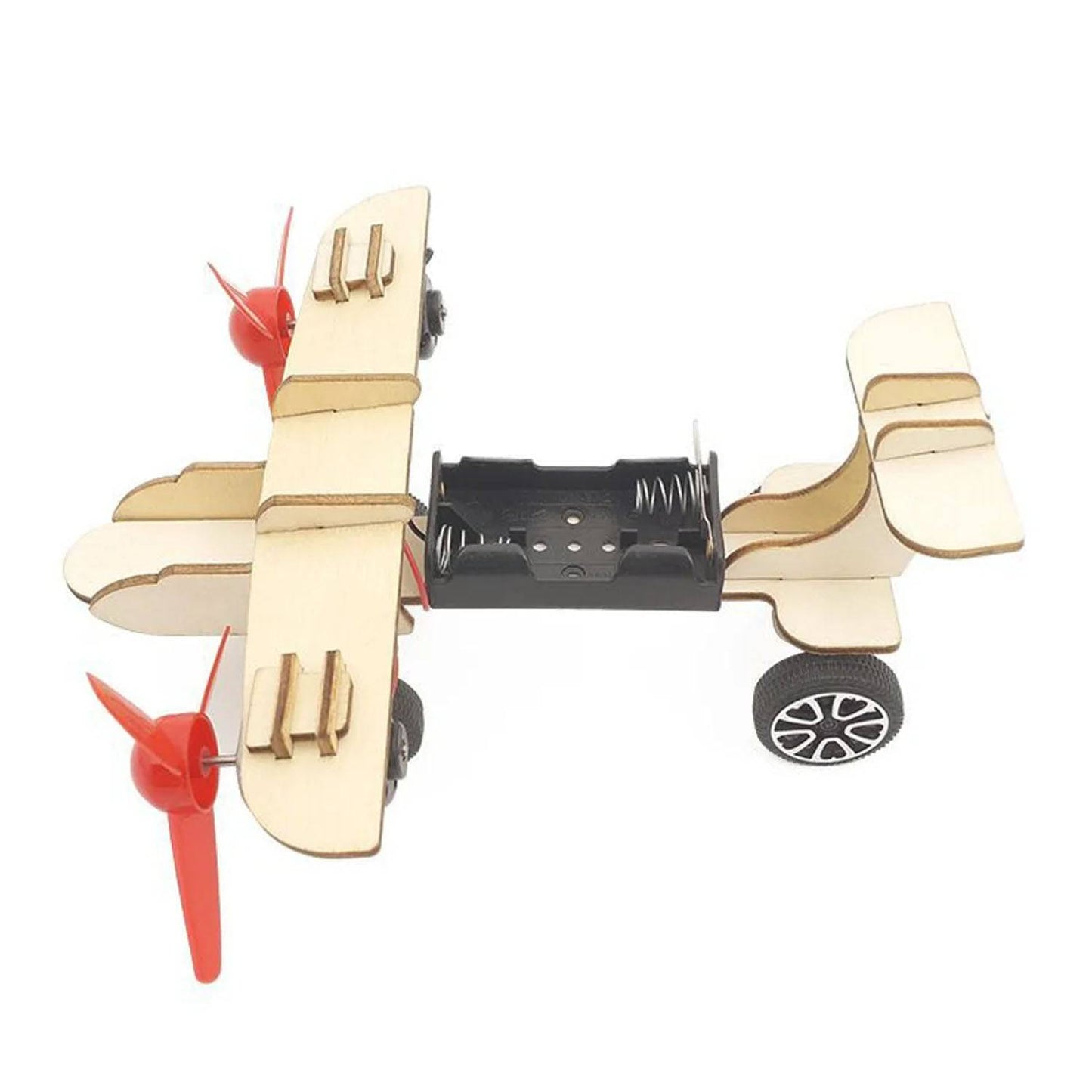 DIY Twin-Engine Aircraft STEM Kit Taxiing Aircraft