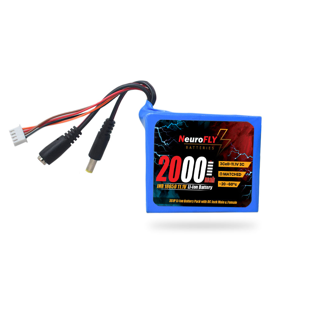 NeuroFLY 11.1V 2000mAh 18650 Li-Ion Battery