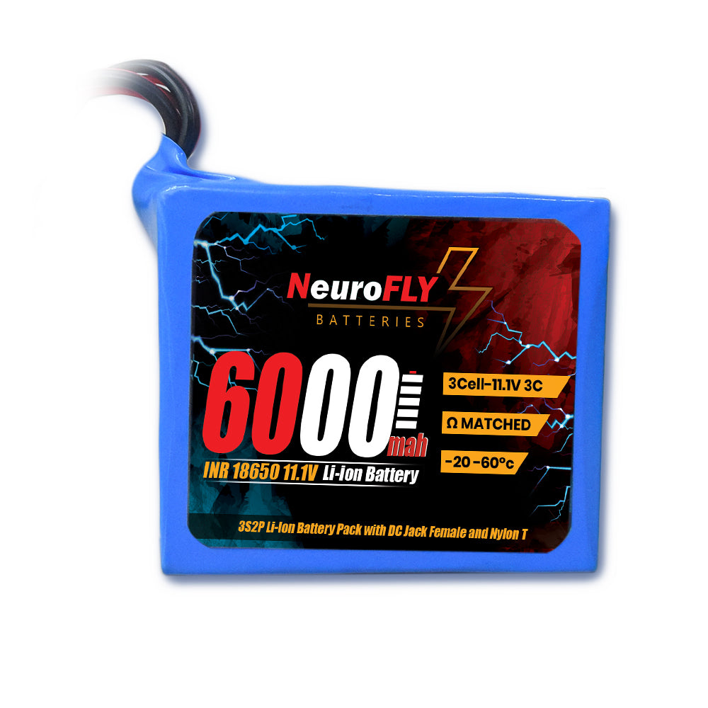 11.1V 6000mAh 18650 Battery Pack