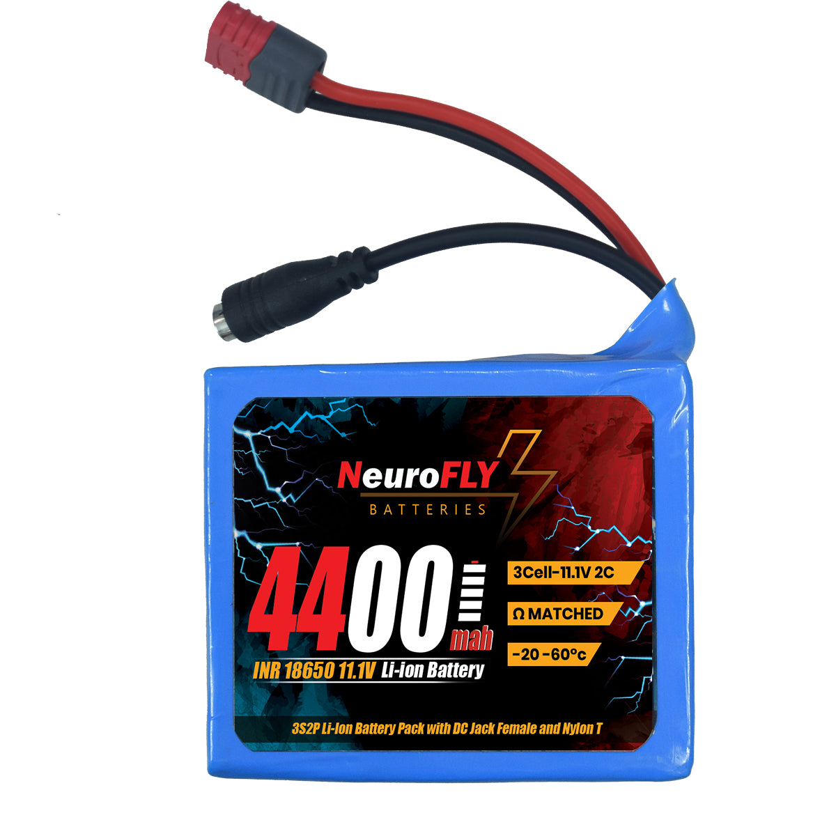 NeuroFLY 11.1V 4400mAh 18650 Li-Ion Battery Pack
