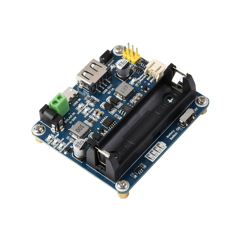 Waveshare Solar Power Management Module 6V-24V DC-DC Boost/Buck Solar Power Management For Efficient Battery Charging - RS8495