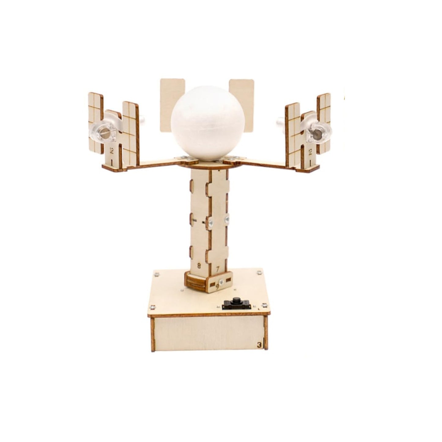 DIY Wooden Electric Satellite Kit Hands-On STEM Science Project for Kids & Students - RS6365