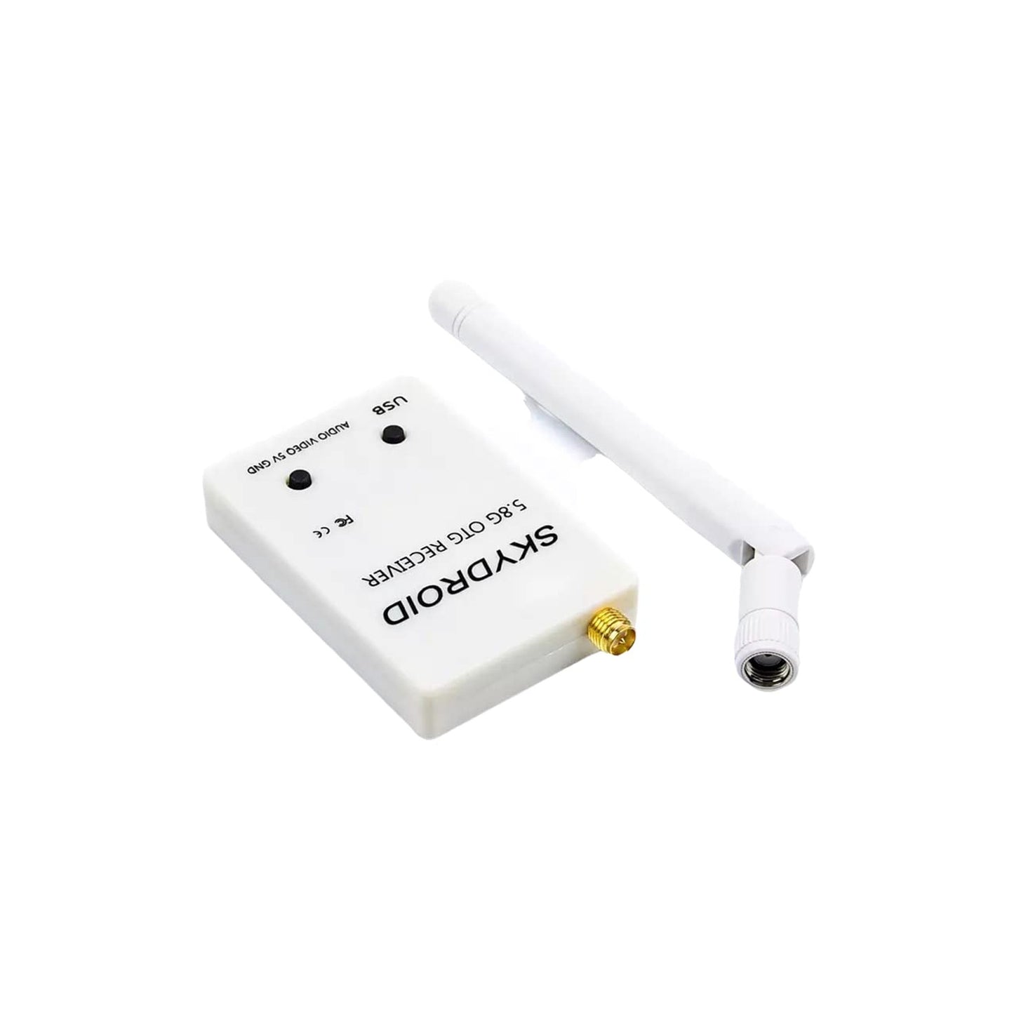 5.8G UVC OTG Receiver UVC OTG Android Receiver Android AV Receiver Wireless Android AV Receiver With USB-C Affordable Android Car Receiver With HDMI High-Quality Android AV Receiver With Bluetooth Wireless Receiver For Car Audio System - White - RS3207