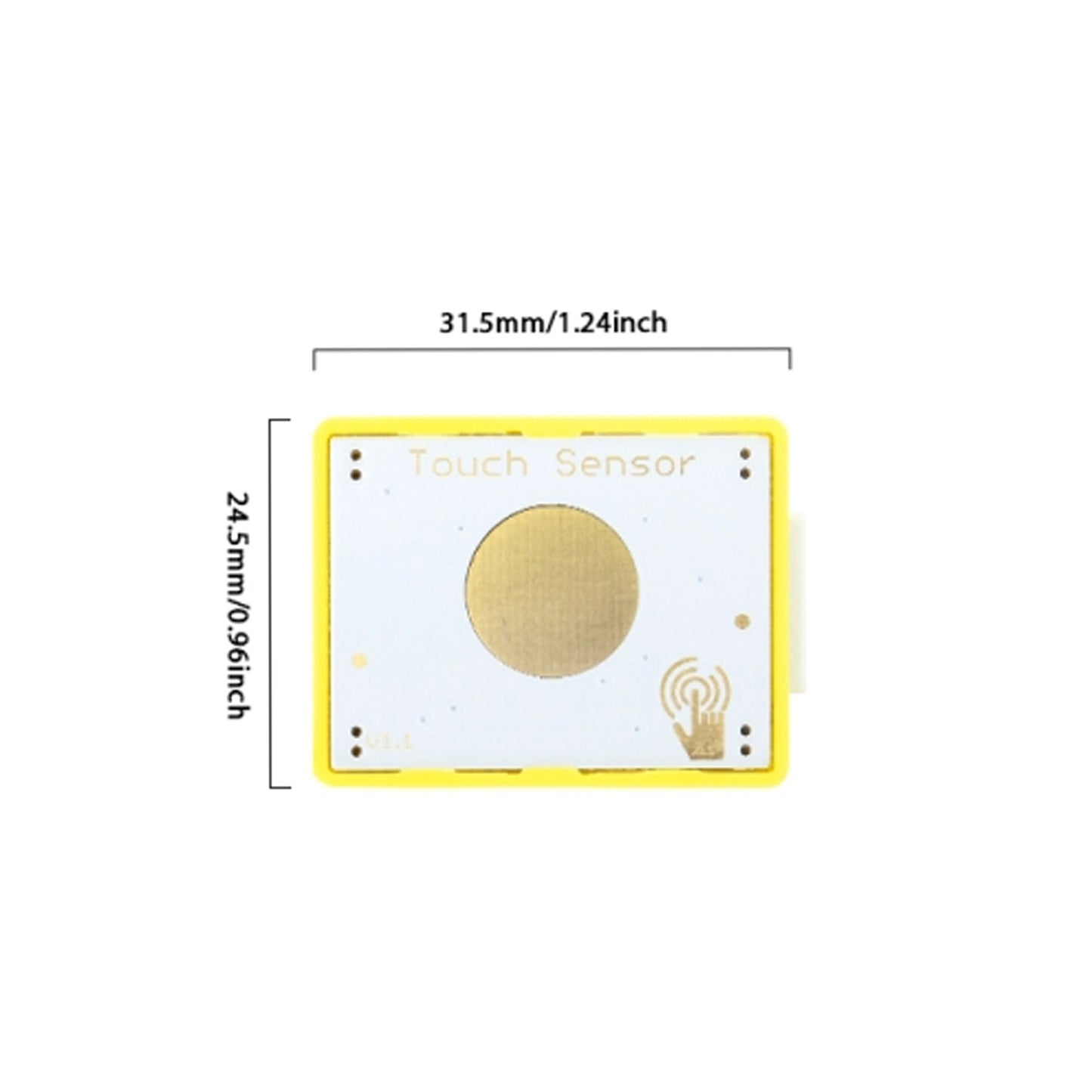 ELECROW Crowbits-Touch Sensor Module Crowbits-Sensitive Touch Module Capacitive Touch Sensor Module DIY Touch Sensor Circuit Electronic Touch Sensor Module - RS7160