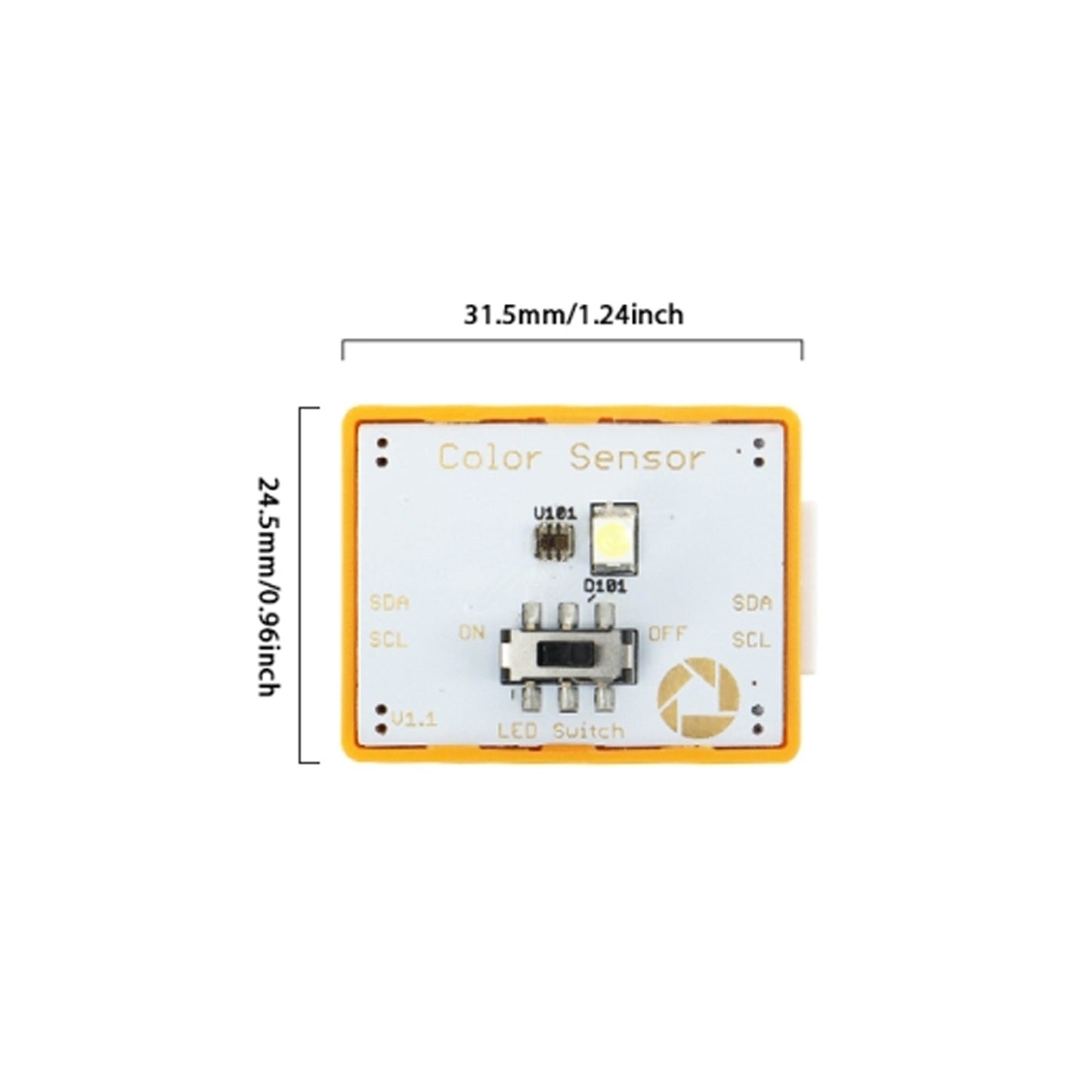 ELECROW Crowbits-Colour Sensor Module RGB Colour Sensor Module Colour Detector Sensor Bring Colour To Your Robotics And IoT Projects - RS7151