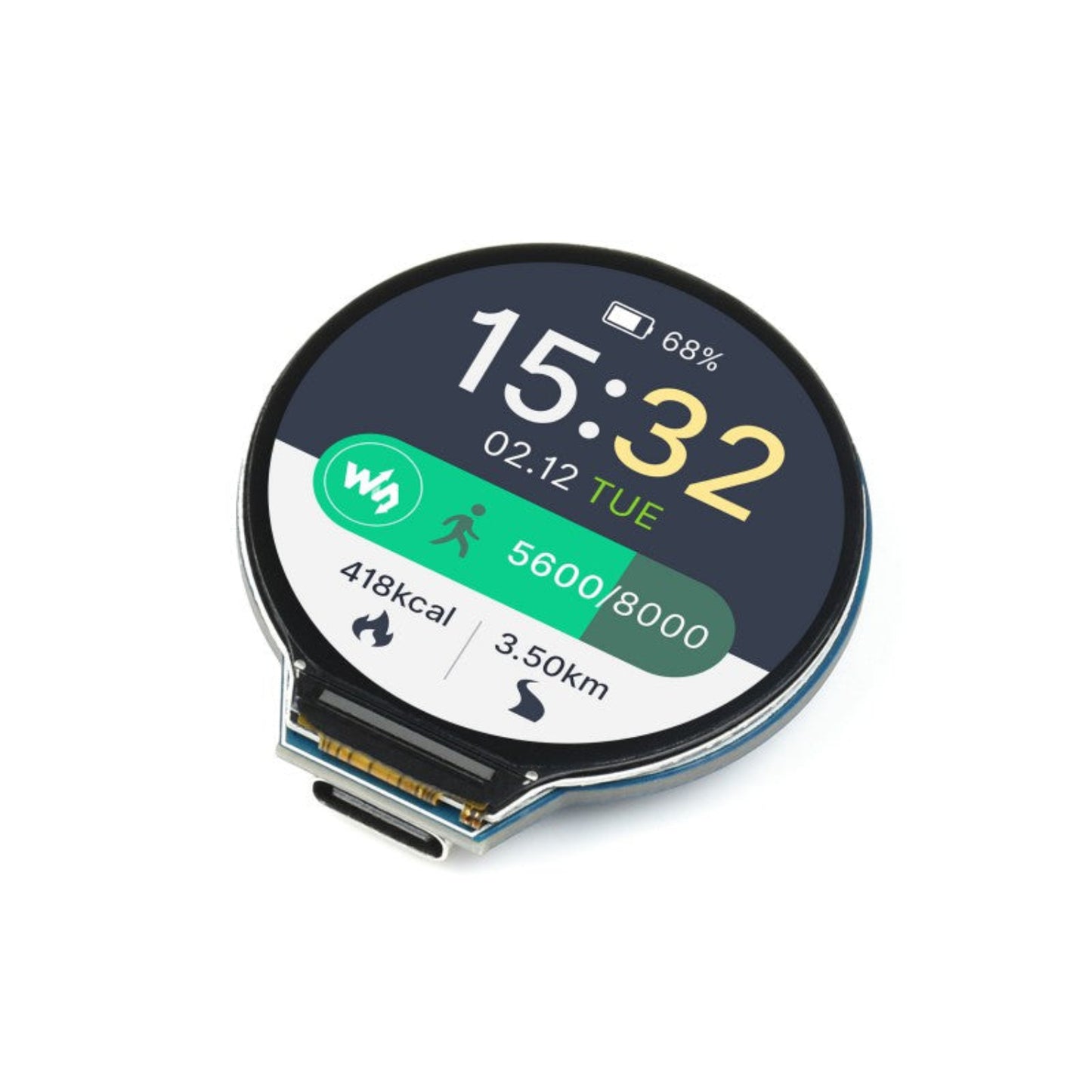 Waveshare RP2040 MCU Board with 1.28-inch Round LCD