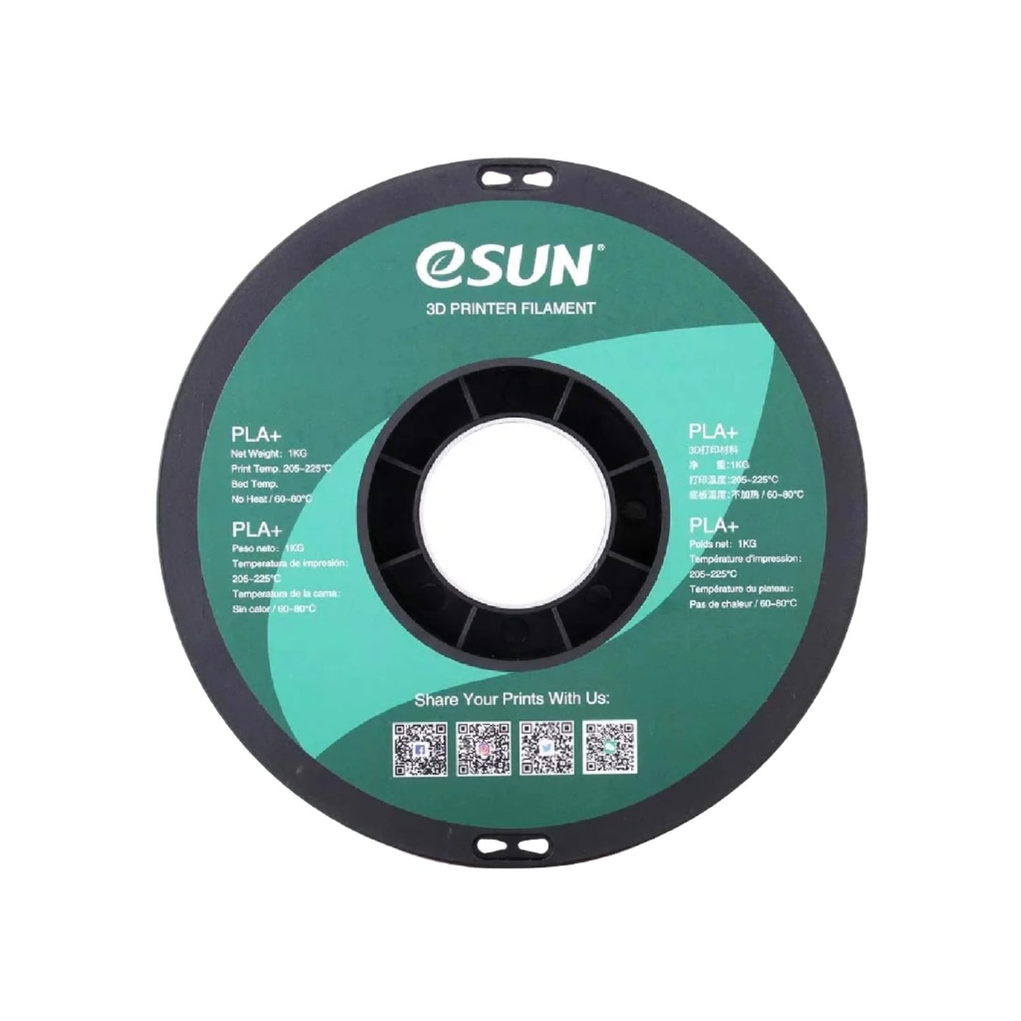 eSun PLA+ 1.75mm Filament 1.75mm 1kg 3D Printing High Quality & Strong For FDM 3D Printers - RS3324