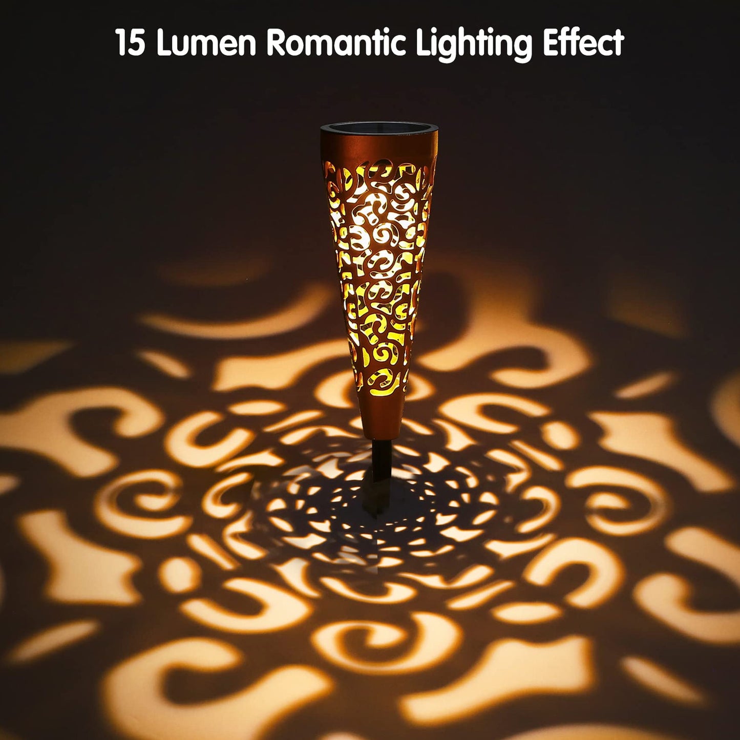 Solar Garden Lights Decorative Outdoor Solar Garden Lights Solar Lights Outdoor Waterproof IP65 Solar Pathway Lights Solar Powered Landscape Backyard Lawn Decor Lighting Stakes 15 Lumen Solar Lights - RS5859