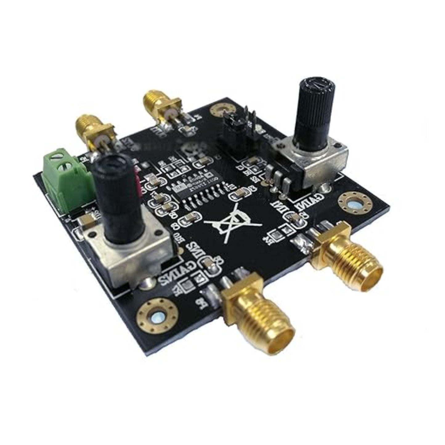 AD605-Based Dual Voltage-Controlled VGA Amplifier AD605 Low-Noise VGA Amplifier 5V Single-Supply VGA Amplifier With Adjustable Gain For Signal Amplification Applications - RS5111