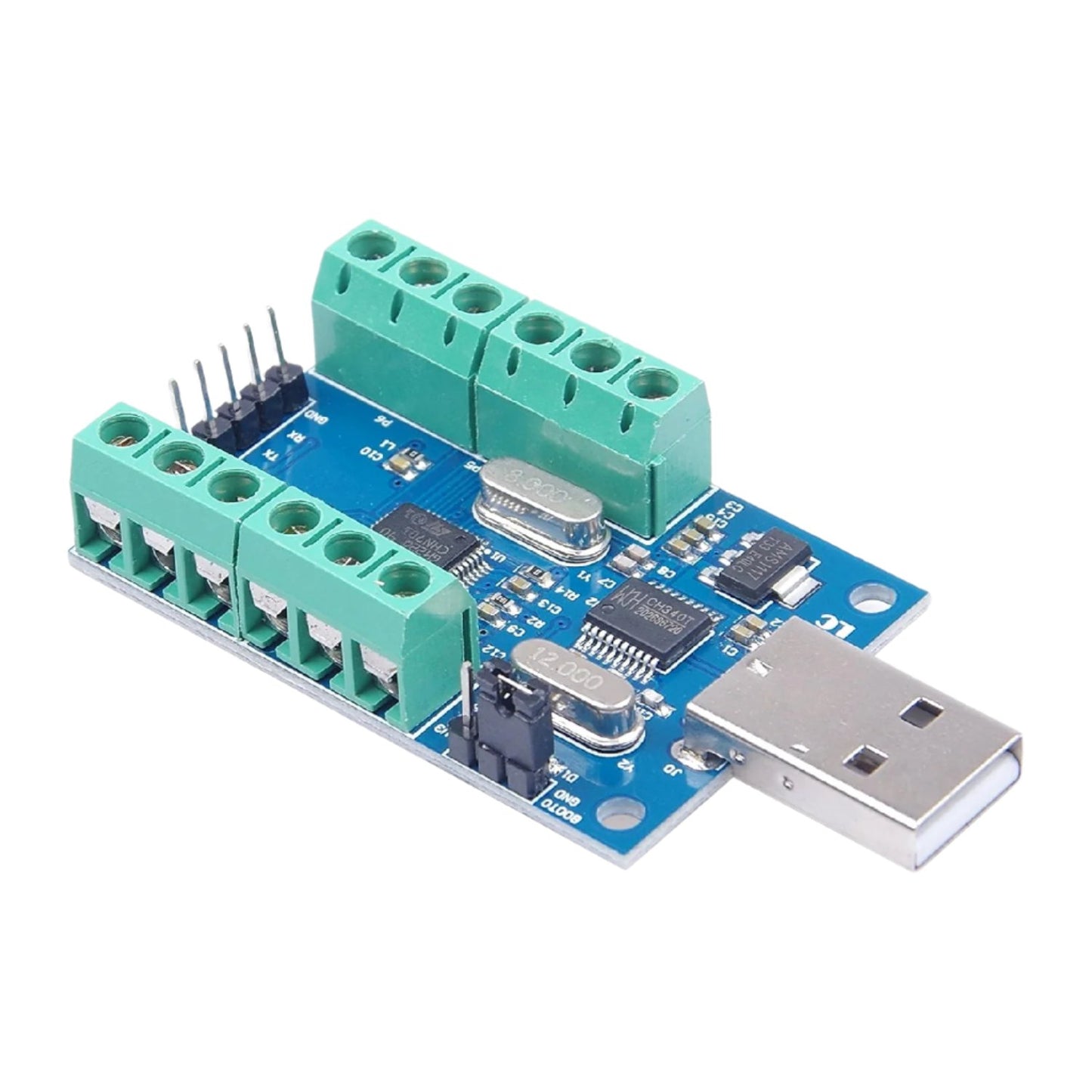 USB 10-Channel 12-Bit ADC Data Acquisition Module