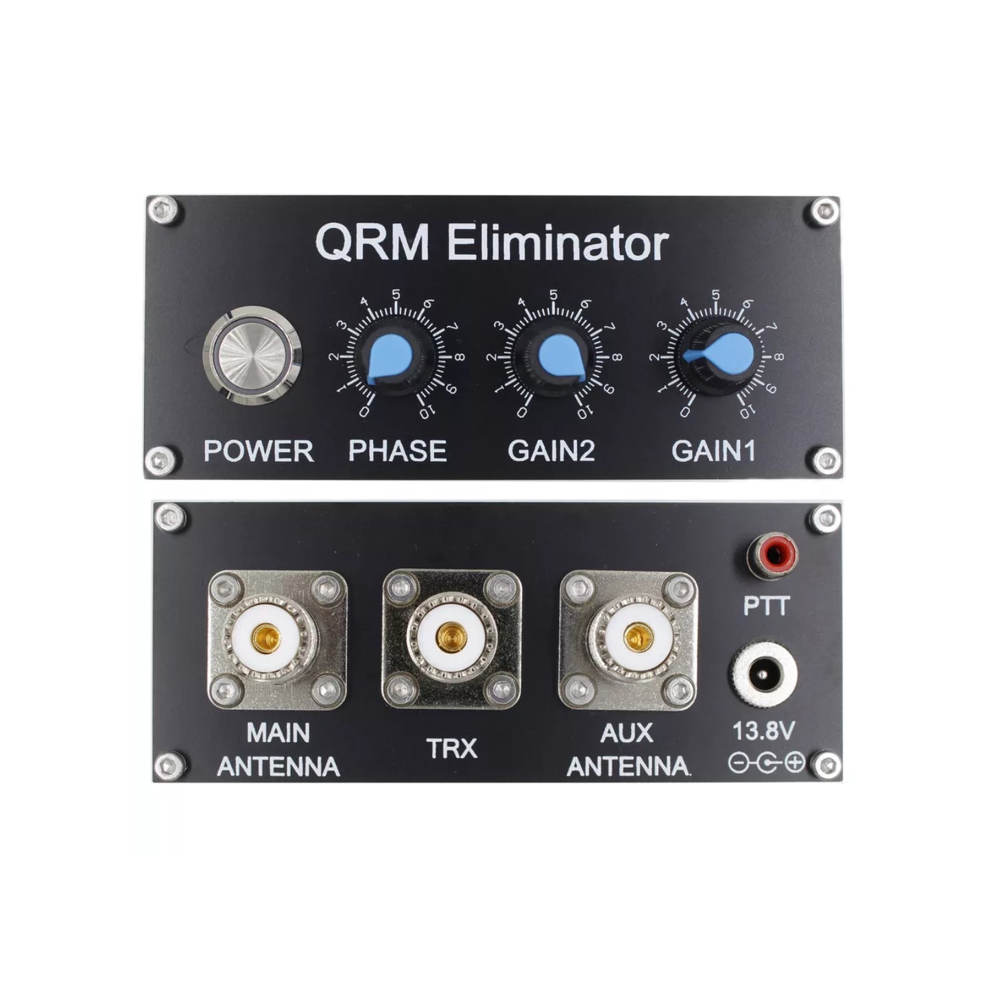 QRM Eliminator X-Phase 1-30MHz HF Band QRM Eliminator X-Phase Aluminum Alloy QRM Eliminator X-Phase Professional QRM Eliminator For HF Bands High-Quality Noise Canceller Aluminum Housing QRM Eliminator - RS5154