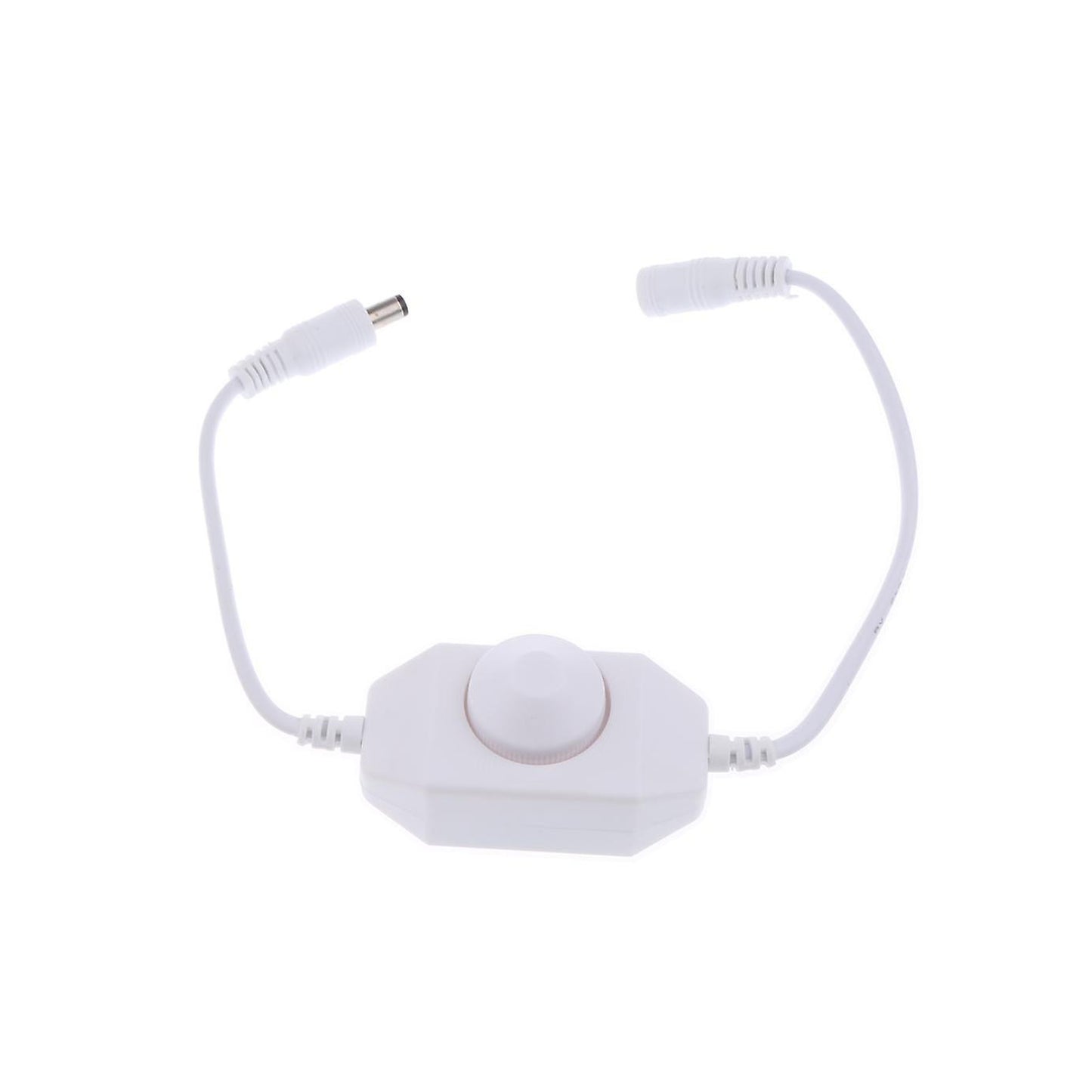 12V 24V LED Dimmer DC Mini LED Dimmer Touch Switch 3528 5050 5730 LED Strip Dimmer Touch-Sensitive LED Dimmer Compact LED Strip Controller Inline Power Supply For LED Strips Easy-to-Install LED Dimmer Switch Stepless Dimming for LED Lights - White- RS5344
