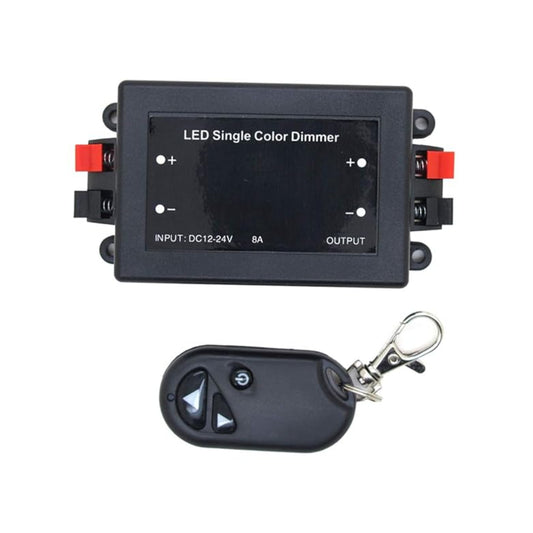 3 Key RF Remote Control Wireless Remote Control DC 12V-24V Dimming Switch For Monochrome LED Dimmer RF Remote Control Led Dimmer For Single Color LED Strip Lights, 3-Key RF Monotone Light Device High Power RF Remote Control Dimmer - RS5351