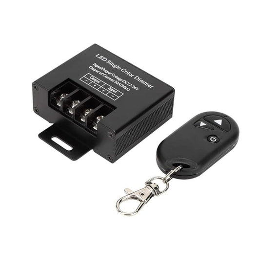30A RF Remote Control LED Dimmer Wireless LED Dimmer Switch 3 Key RF Wireless LED Dimmer DC 12-24V Single Colour LED Dimmer Remote Switch Wireless Remote Control For Single Colour LED Lights - RS5354