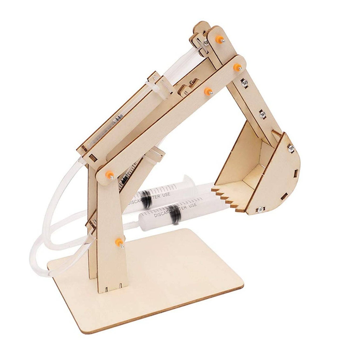DIY Hydraulic Excavator STEM Kit Wooden Two Degree of Motion