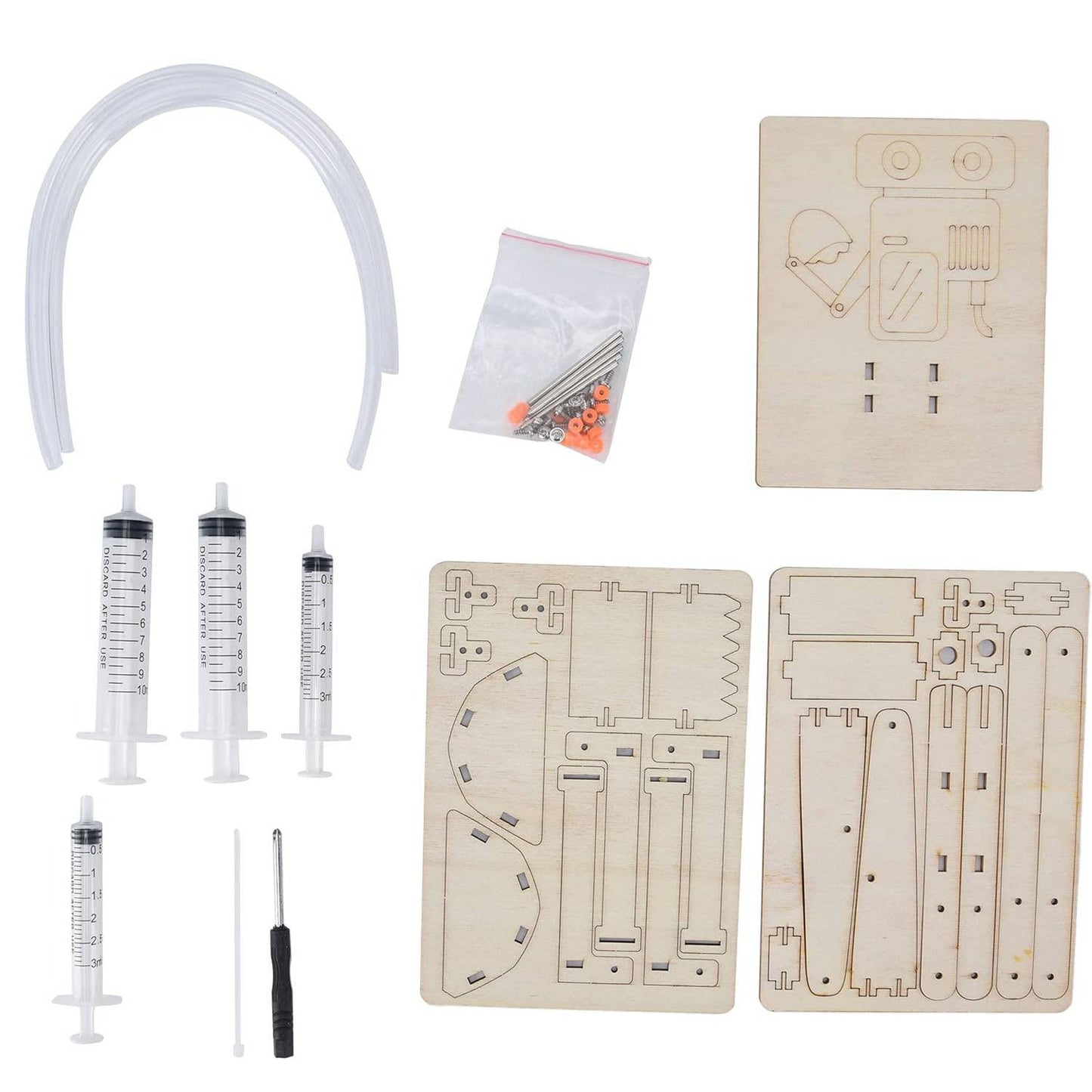 DIY Hydraulic Excavator STEM Kit Wooden Two Degree of Motion